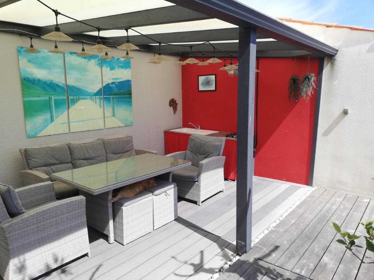 Studio Independant Chez L'Habitant Avec Piscine Et Cuisine Exterieures La Rochelle  Exterior foto